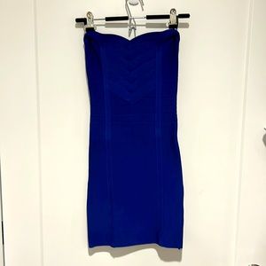 Bebe Royal Blue Size XS Bandage Dress